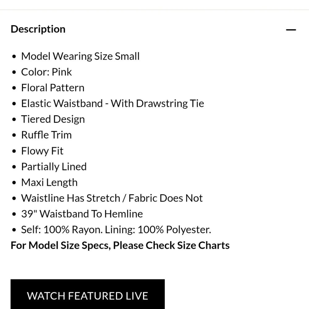 Nanamacs One Call Away Ruffle Tiered Floral Maxi Skirt Soft Pink - Picture 4 of 7